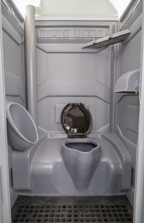 Interior view of a PJP4 portable toilet unit