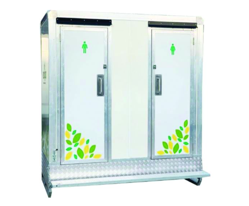 The ECOLOO double restroom unit with mens and womens doors