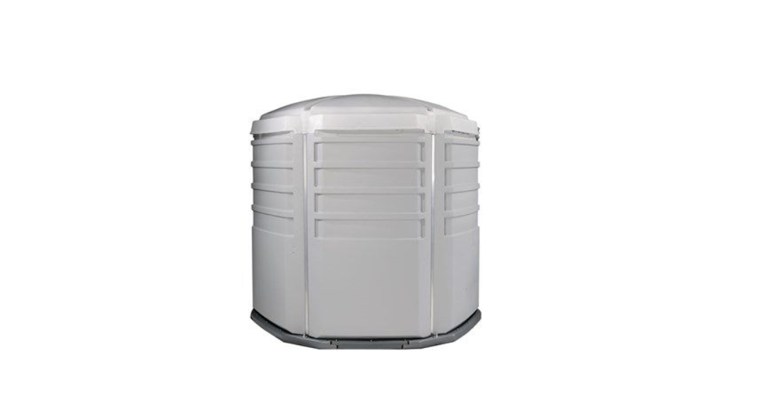 The PJN3 extra wide portable toilet unit in grey